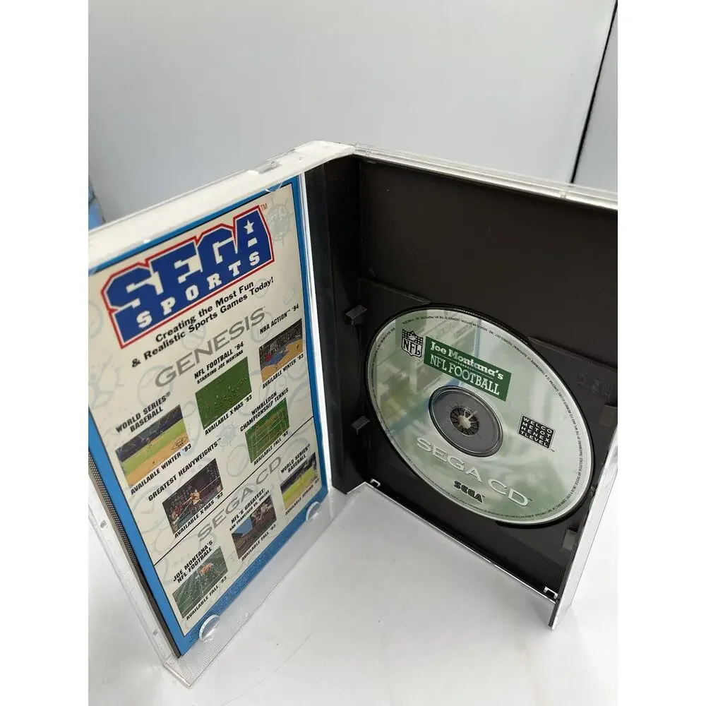 Joe Montana's NFL Football (Sega CD, 1993) Cib Good